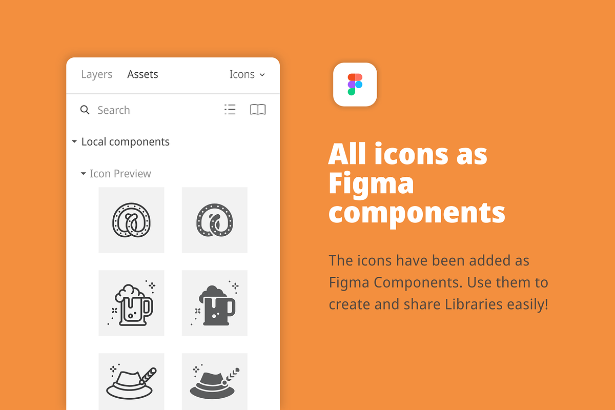 Oktoberfest Icons, an Outline Icon by Amogh Design (Photo 5 of 7)