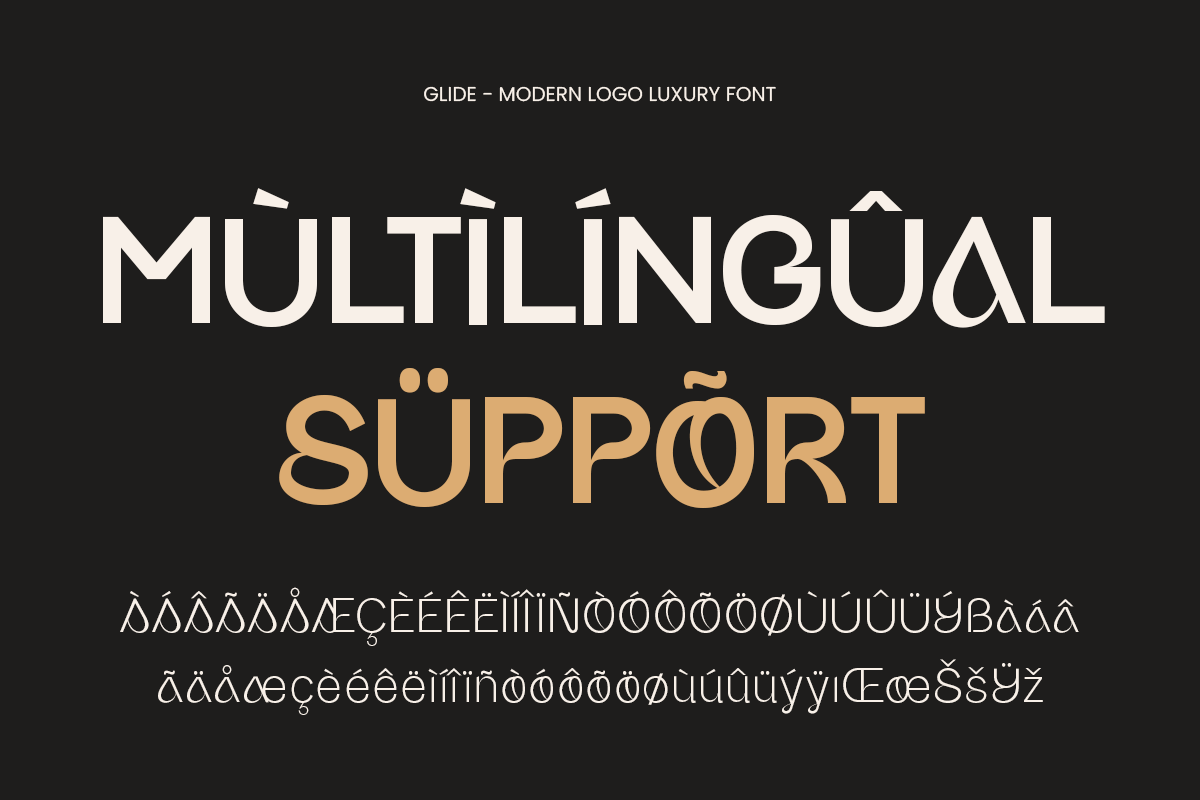 Glide - Modern Logo Luxury Font, a Sans Serif Font by Sensatype (Photo 14 of 14)