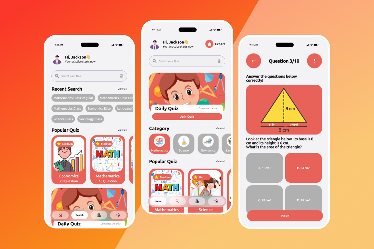 Syinau - Academic Quiz App UI Kit preview 4