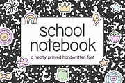 School Notebook | Handwritten Font, a Handwritten Font by KA Designs (Thumbnail 1 of 10)