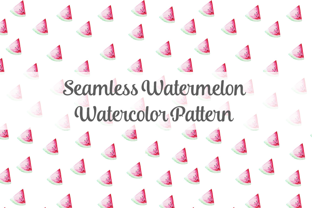 Watercolor Watermelon Pattern, a Graphic by sarahtypes