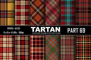 Seamless Tartan Pattern. Part69