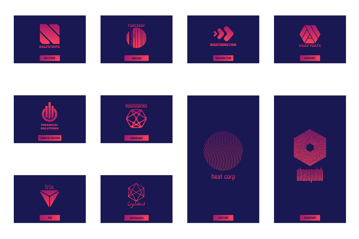 20 abstract logo, a Branding & Logo Template by airunreal (Photo 4 of 4)