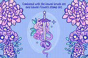 210+ procreate kawaii fantasy stamps, a Brush Add-On by laura.design (Thumbnail 8 of 9)