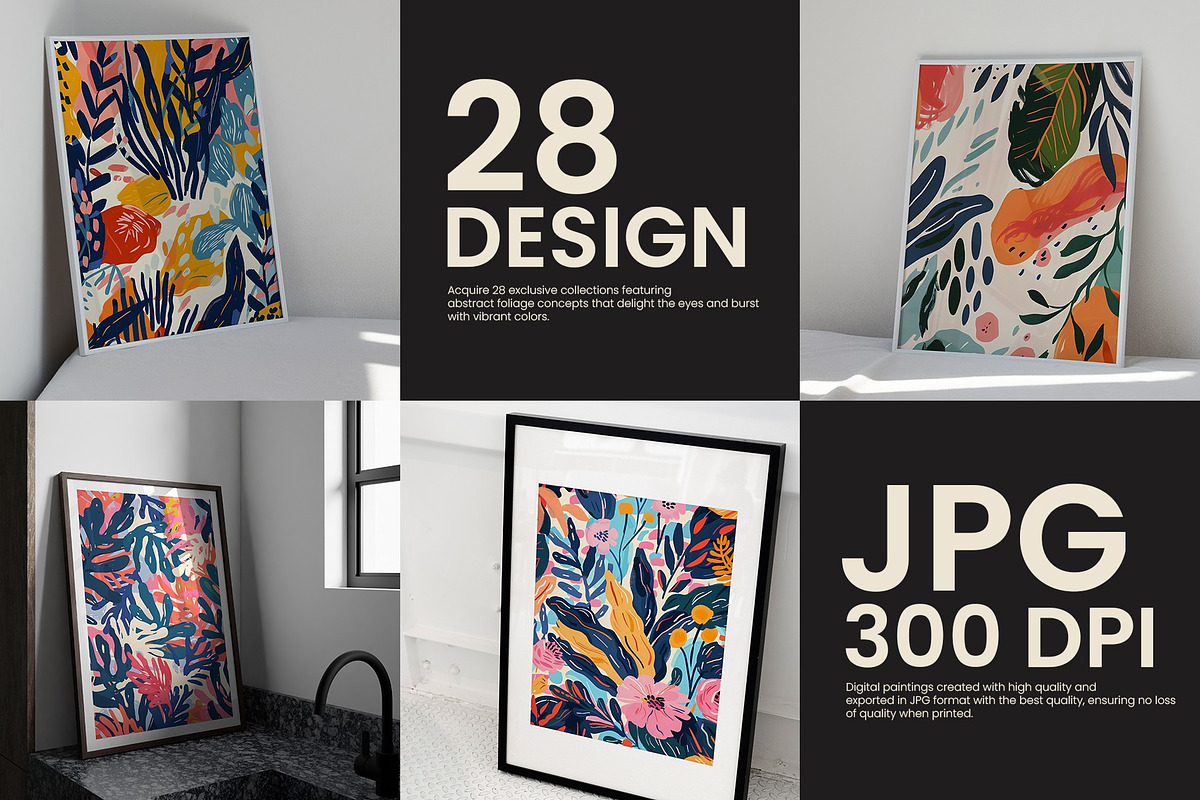 103.Abstract Foliage, a Background Graphic by Vibrand Studio (Photo 5 of 9)