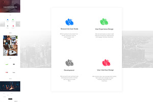 One Page Responsive PSD Template