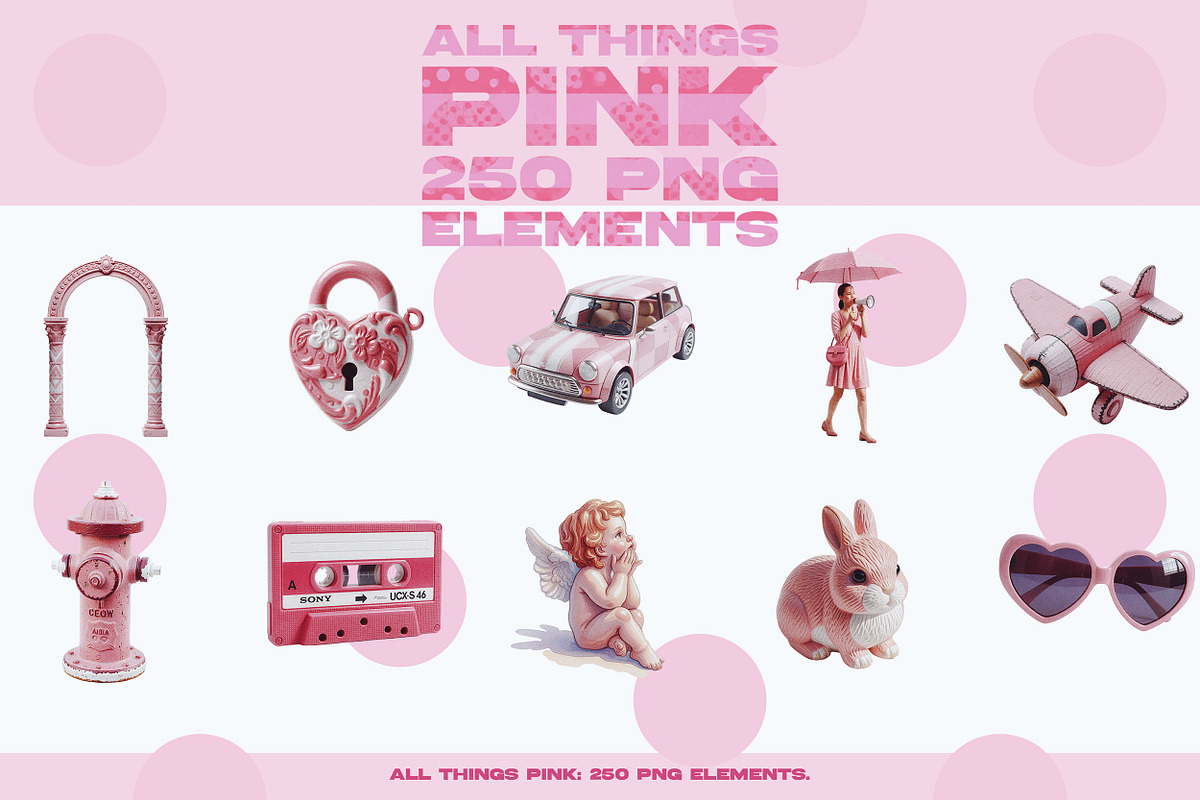 ALL THINGS PINK: 250 PNG Elements, an Object Graphic by Megan Aili Designs (Photo 8 of 17)