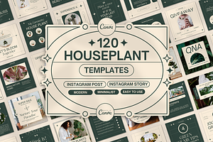 120 Houseplant Instagram Template