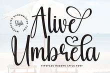 Alive Umbrela | Script Font