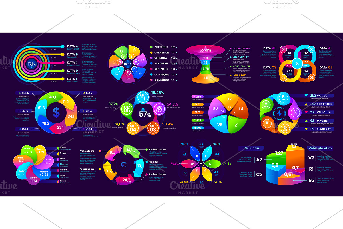 Presentation infographics, a Finance Illustration by Vector Tradition