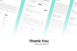 Podcast Wireframe Website