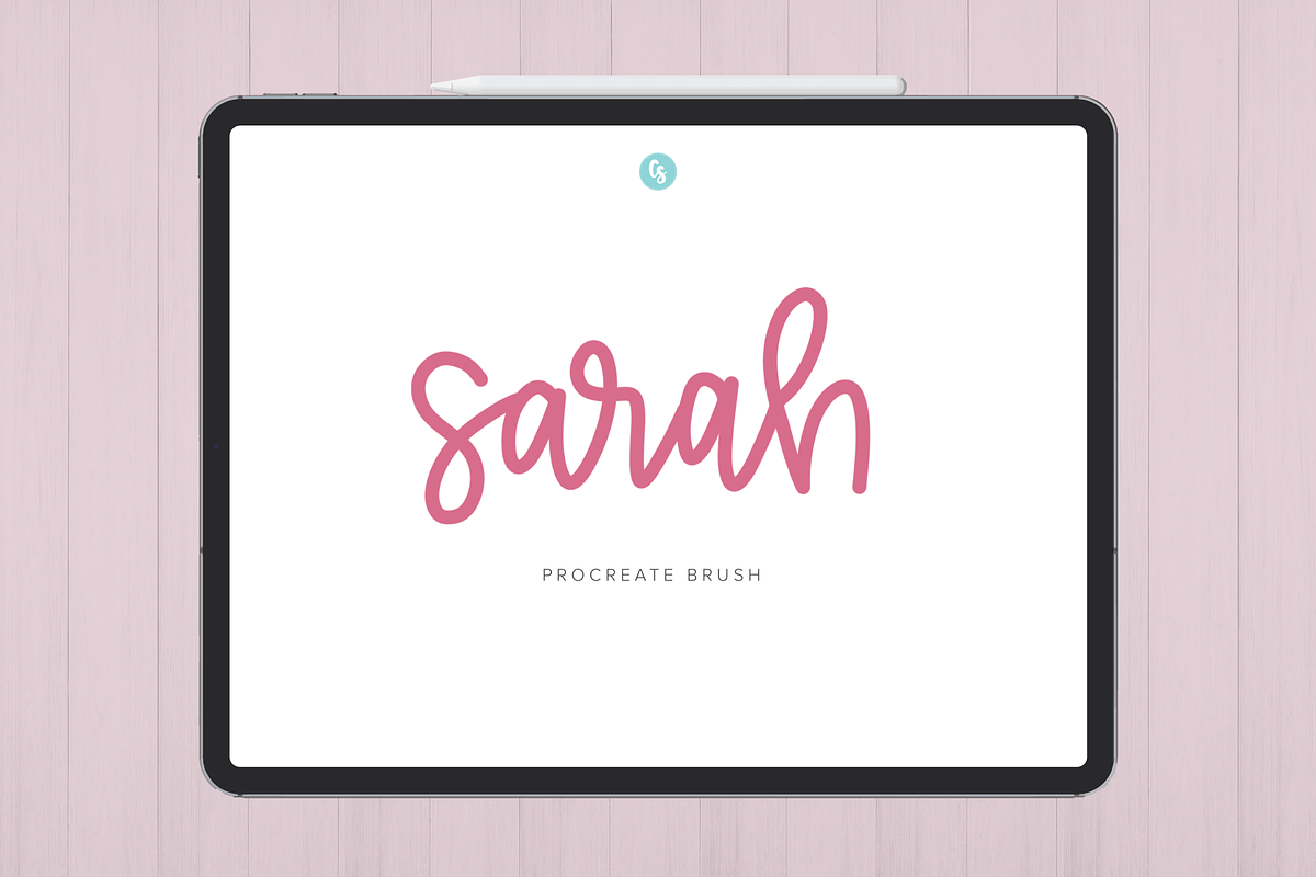 Sarah Monoline Procreate Brush, a Brush Add-On by Cate Shaner (Photo 1 of 4)