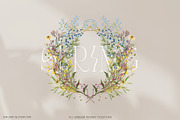 WILDER GARTEN delicate whimsy floral, a Decorative Illustration by January Bloom (Thumbnail 8 of 27)
