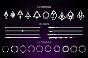 Fantasy Gothic Elements Set, an Illustration by Olga Ryzychenko (Thumbnail 4 of 10)
