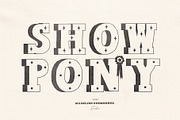 Show Pony Hand Drawn Western Font, a Slab Serif Font by Madeline ODonoghue Design (Thumbnail 1 of 10)