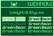 Green Bean font, a Font by weknow (Thumbnail 7 of 8)