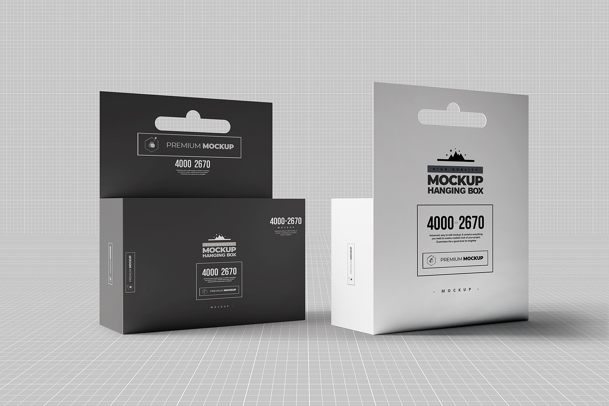 Hanging Box Mock-up 3, a Packaging Mockup by Nevada63 (Photo 2 of 2)
