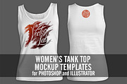 Women's Tank Top Mockup Templates, a Shirt Mockup by TheVectorLab (Thumbnail 4 of 4)
