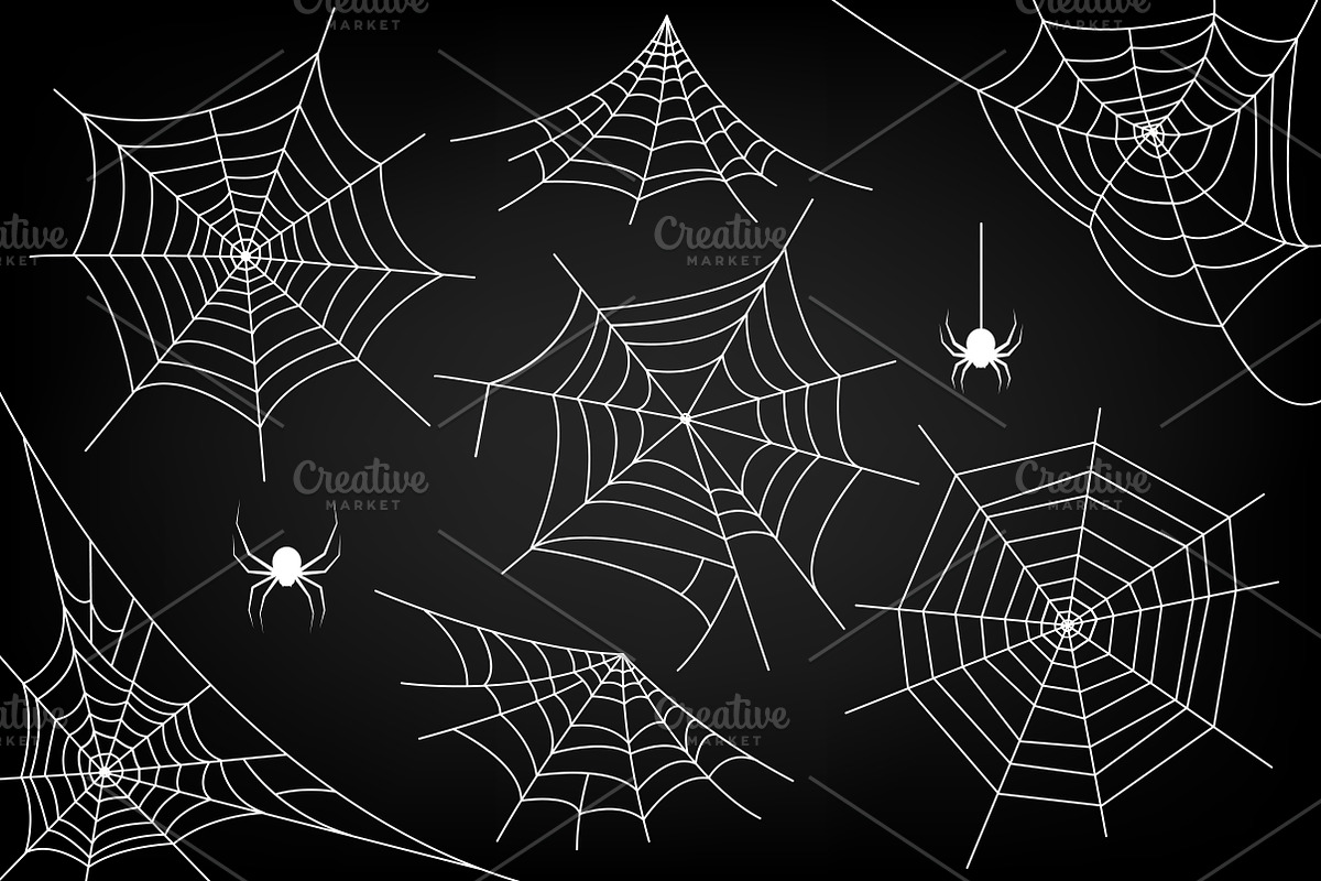 Ai+EPS. Halloween spider web. Vector, an Object Graphic by Cheremuha