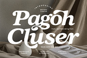 Pagoh Cluser Elegant Italic Serif, a Serif Font by Maulana Creative (Thumbnail 1 of 7)