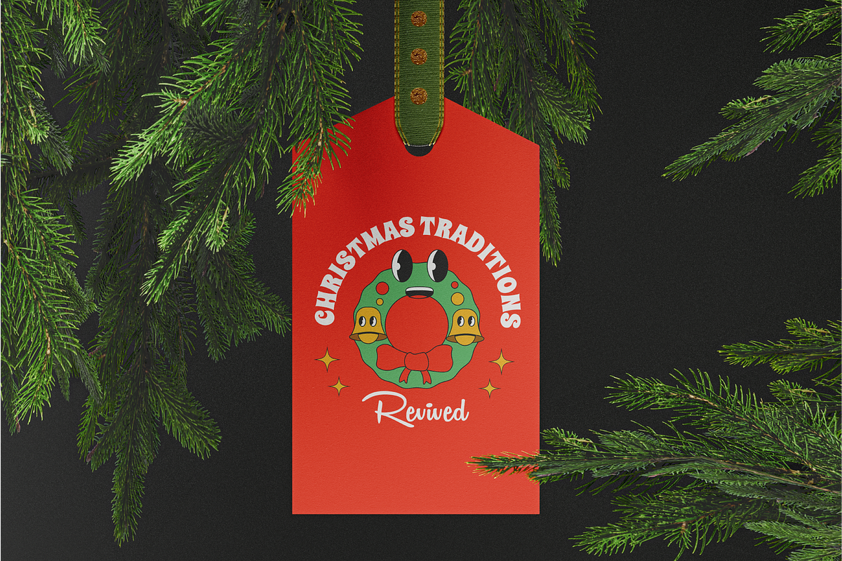 Christmas Groovy Illustration, a Seasonal Illustration by Kohesif Studio (Photo 5 of 6)