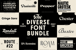 The Diverse Font Bundle