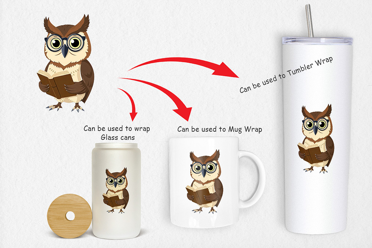 Teacher Owl Clipart, a Graphic by Artnoy (Photo 4 of 5)