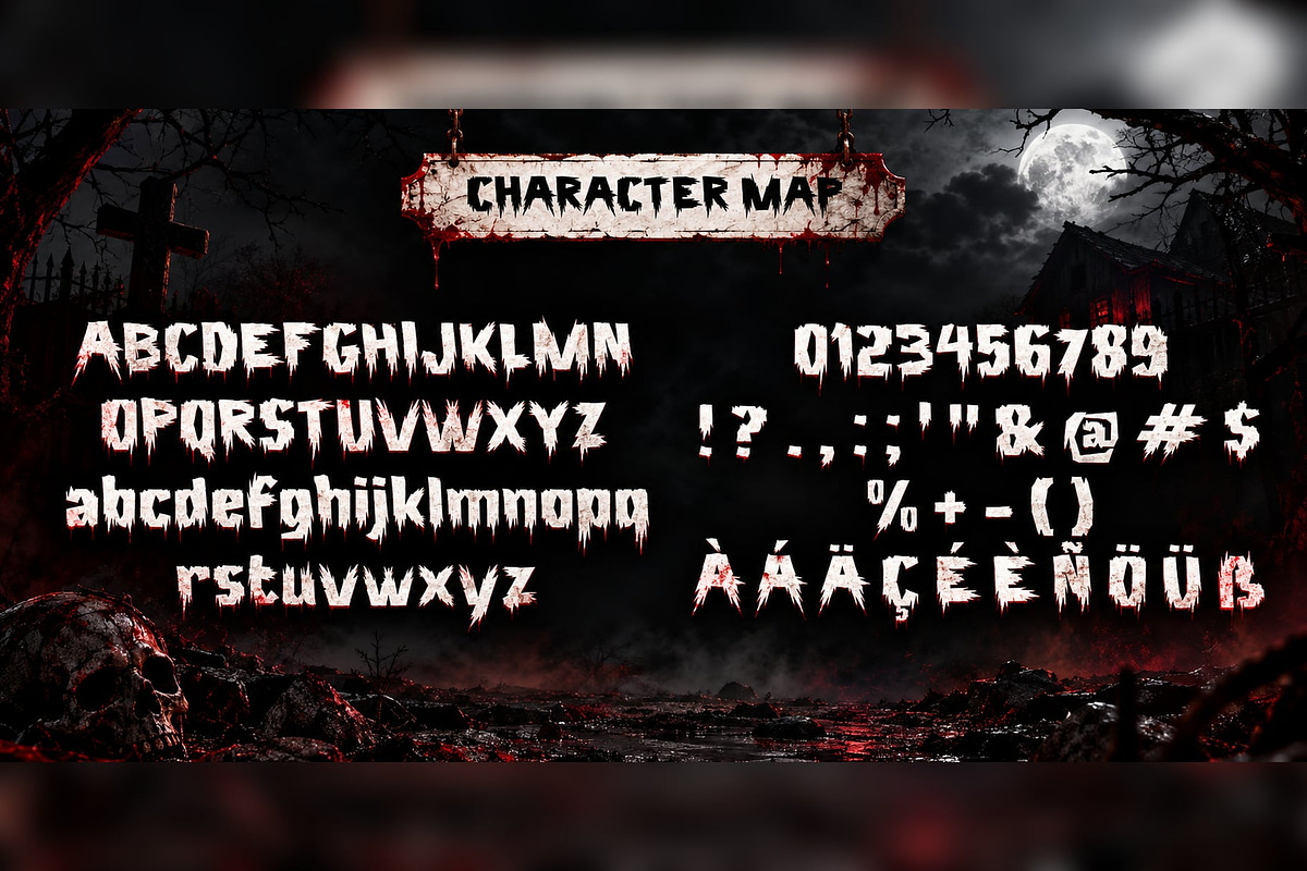Dravik Thorn Horror Display Font, a Sans Serif Font by mesuka (Photo 5 of 5)