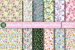 Easter Digital Paper, an Illustration by SinaCreation