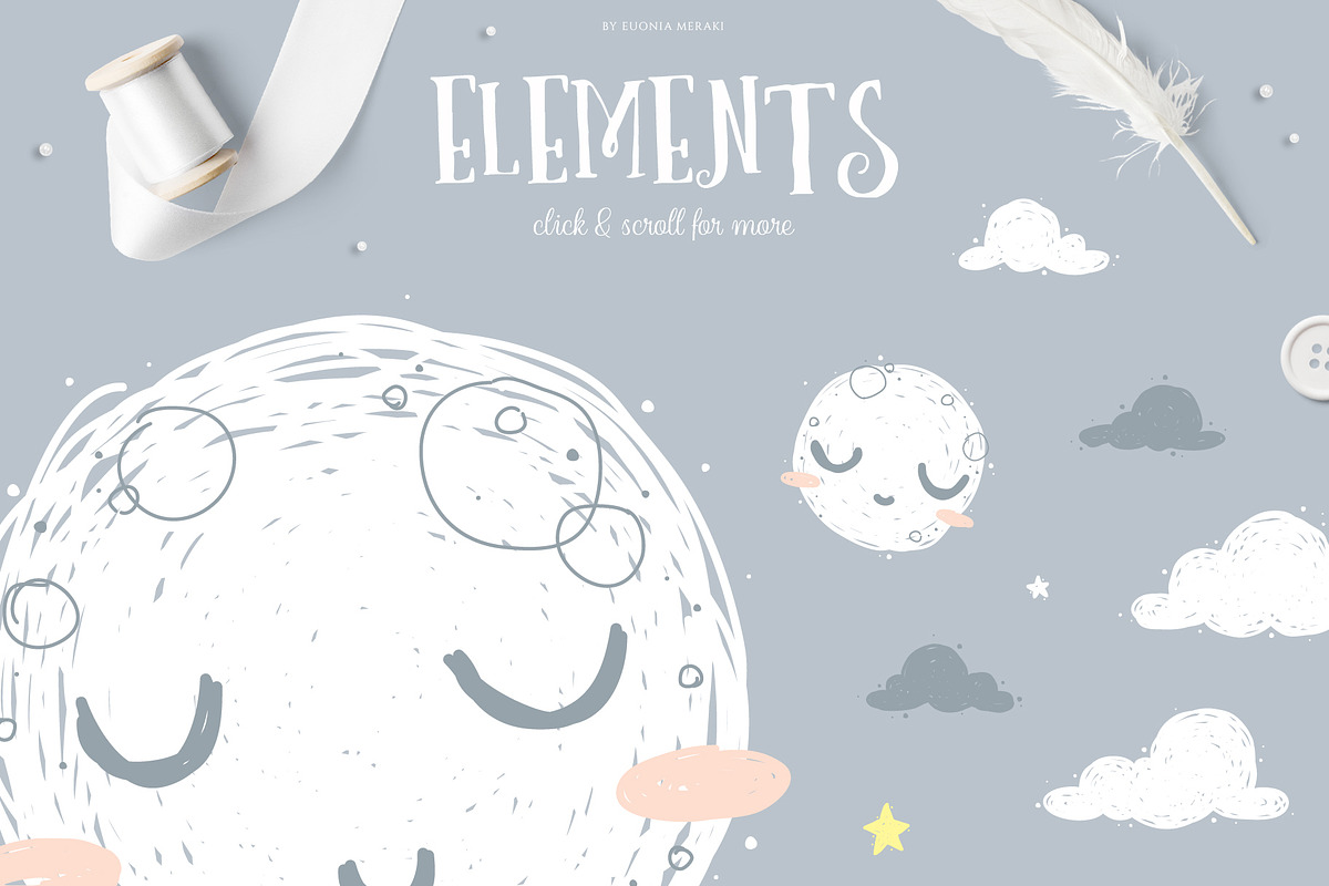 dear MOON - Good Night Graphics, an Animal Illustration by Euonia Meraki (Photo 3 of 12)