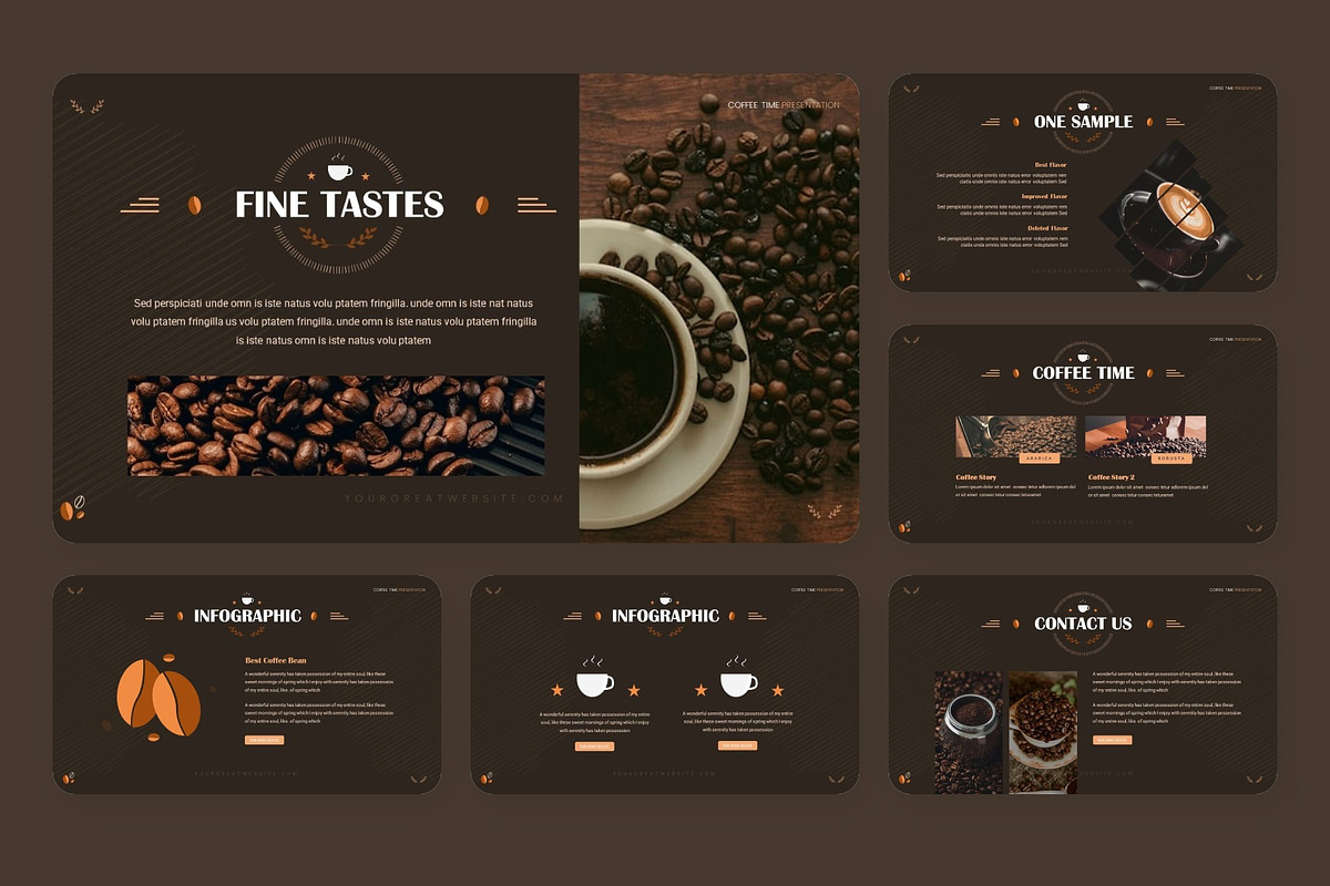 Coffee Taste Powerpoint, a Presentation Template by NecrolitSlide (Photo 6 of 10)