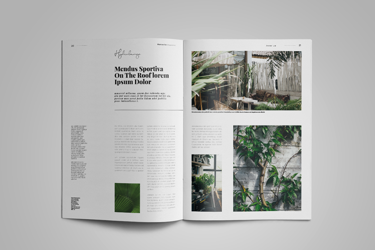 Naturia | Magazine Template, a Magazine Template by spidergraph (Photo 10 of 11)