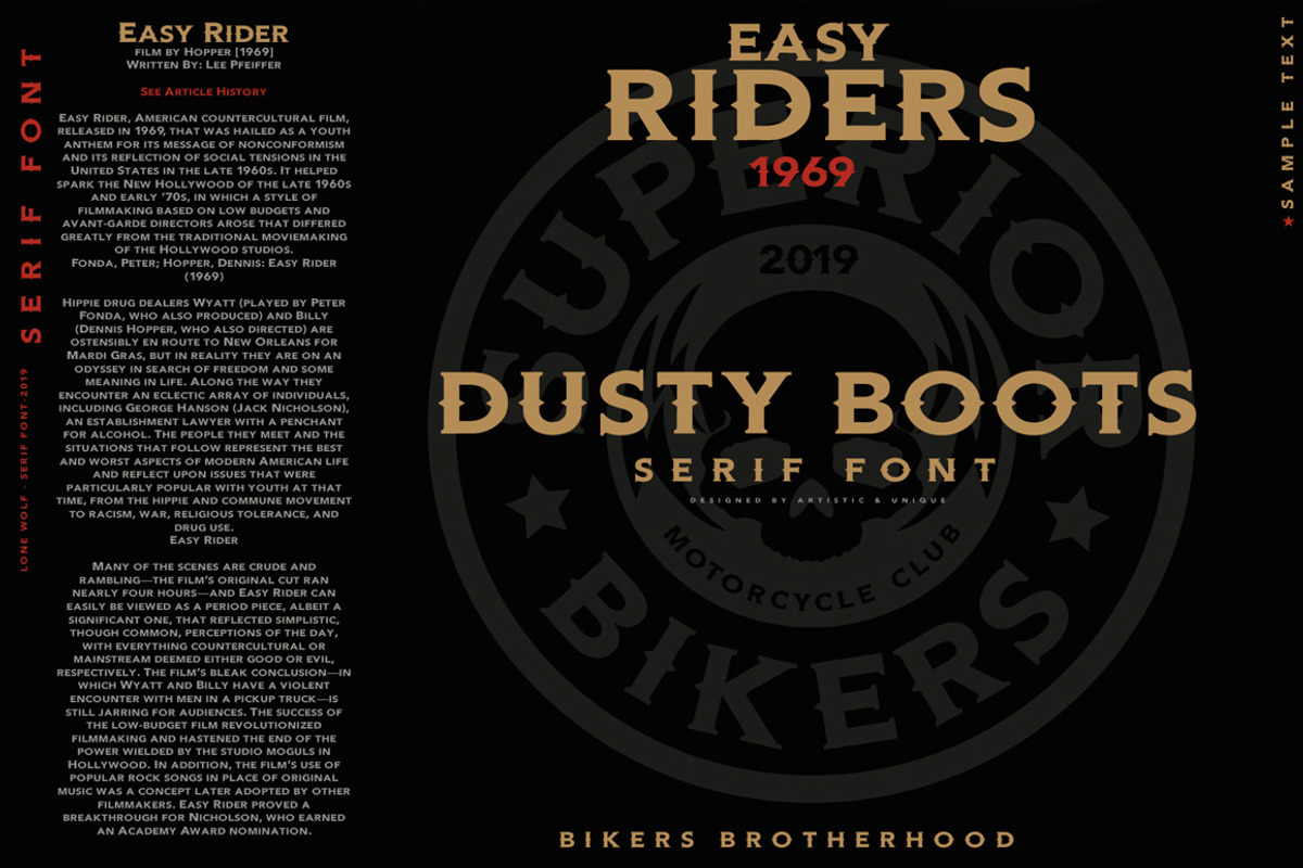 DUSTY BOOTS - Serif font preview 7