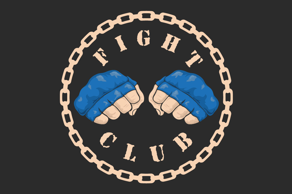 Emblems about fighting club, a Graphic by Tomass2015 (Photo 3 of 3)