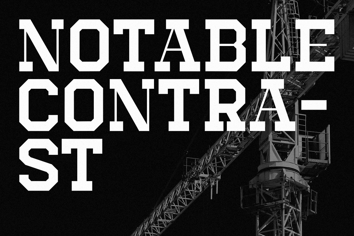 DANGER - Slab Serif Font, a Slab Serif Font by Dauum Works (Photo 4 of 11)