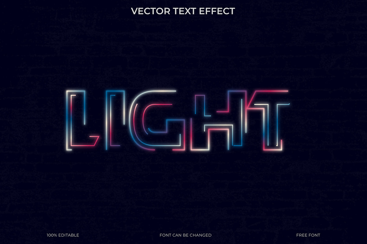 Cyberpunk Outline Light Text Effect, an Action Add-On by Imamul001