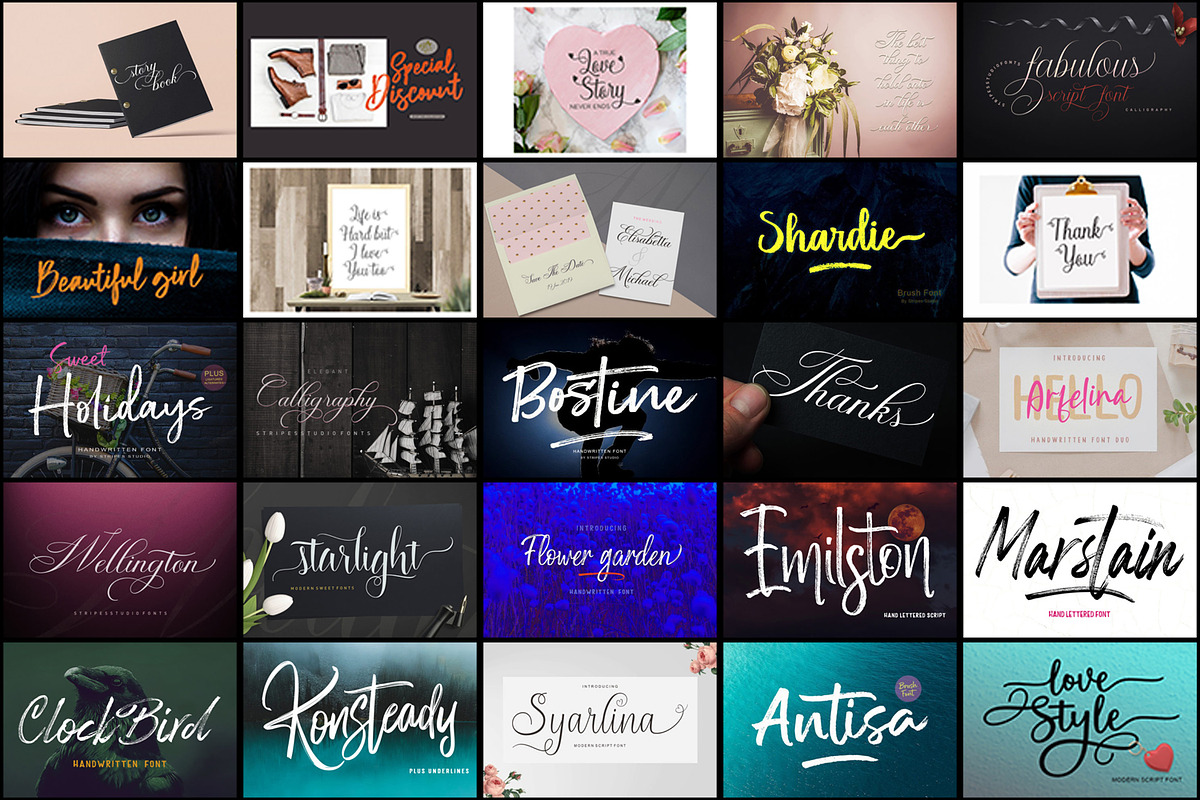 Handwritten Font Bundle, a Handwritten Font by JustArtDigital (Photo 5 of 5)