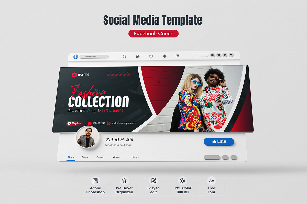 Fashion sale social media fb cover