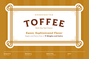 Toffee - Flared Serif Font Family