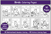 Birds Coloring Book, an Animal Illustration by Lamia Emad (Thumbnail 1 of 5)