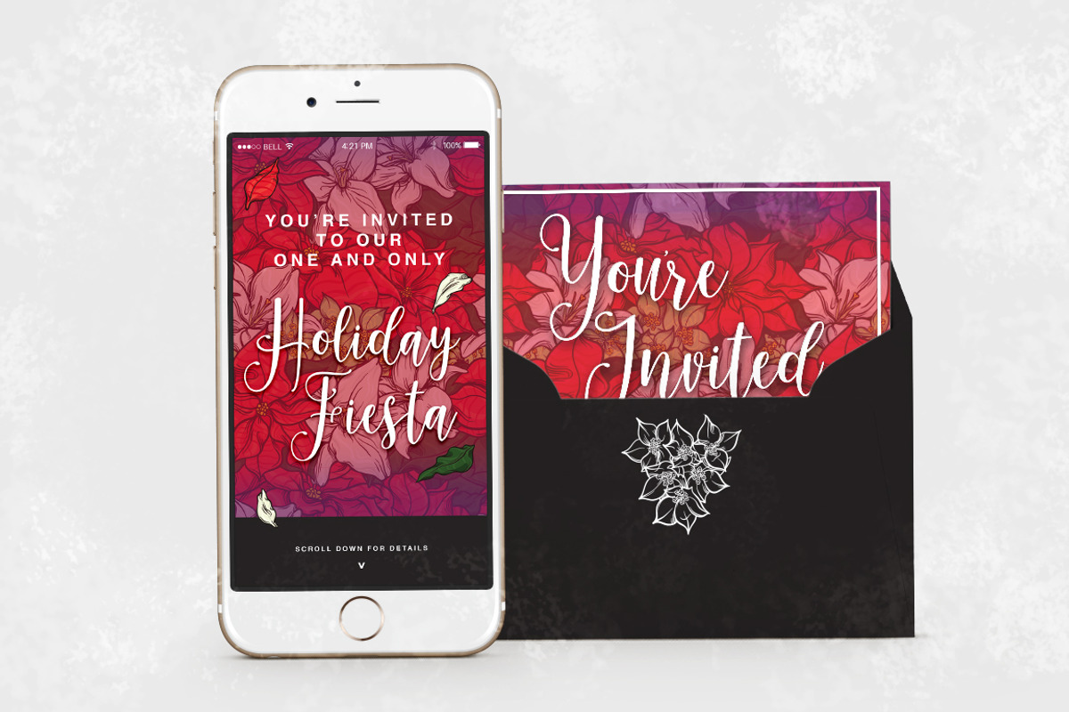 Festive Florals, a Seasonal Illustration by melissadn (Photo 12 of 14)