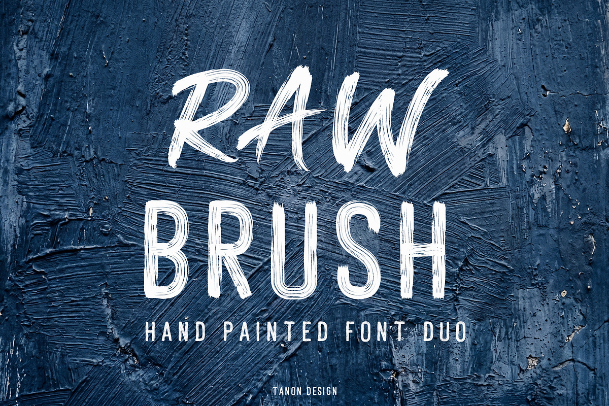 Raw Brush Font Duo, a Handwritten Font by Tanondesign (Photo 2 of 10)