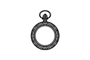 Vintage Pocket Watch SVG Bundle, an Illustration by yasushie (Thumbnail 31 of 31)