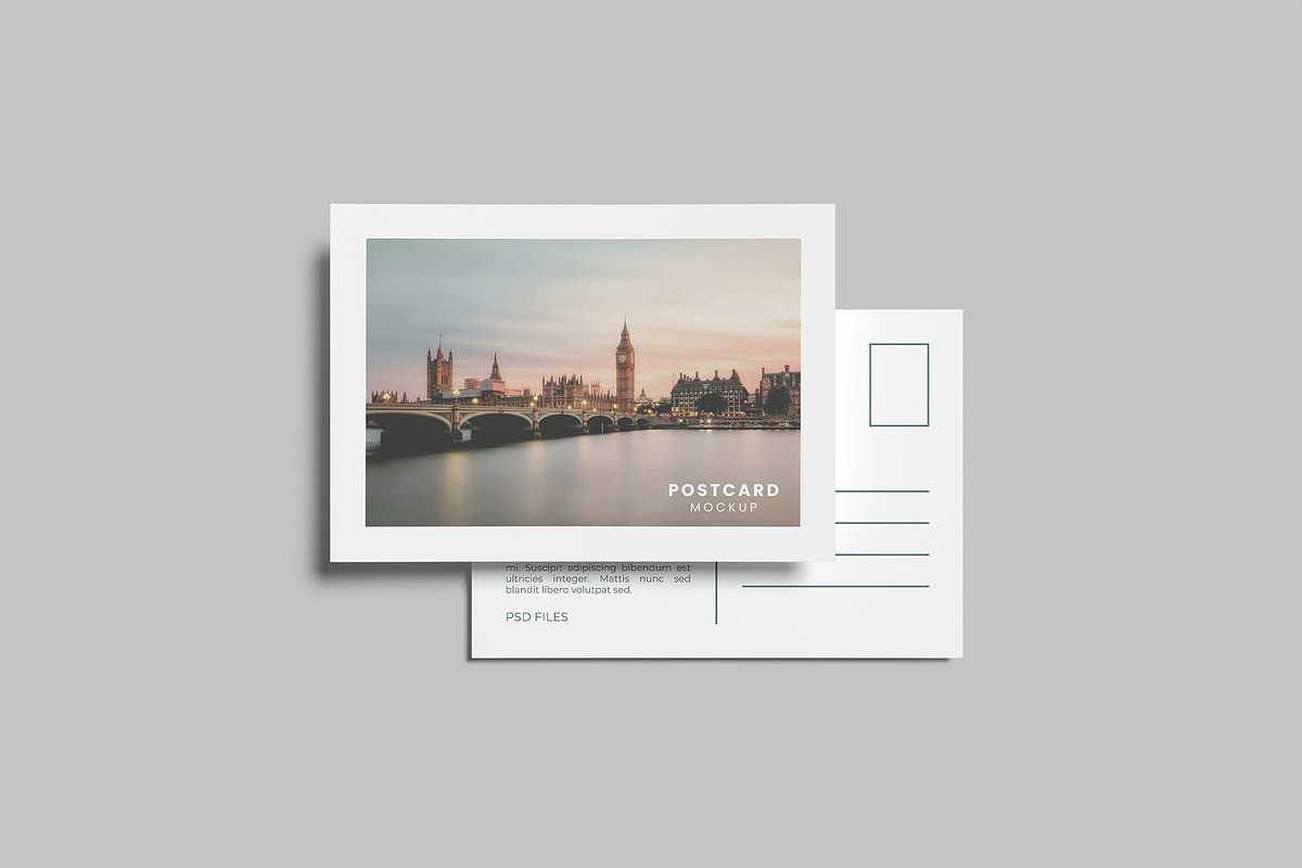 Postcard Mockup - Greeting Card, a Card Template by Graphiculon (Photo 2 of 11)
