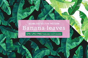 Banana Leaves Pattern.