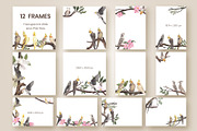 Cockatiel Birds Watercolor, an Animal Illustration by CreativeValuation (Thumbnail 4 of 15)