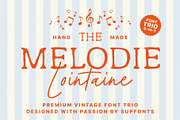 Melodie Lointaine Trio, a Handwritten Font by supfonts (Thumbnail 1 of 9)