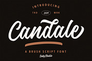 Candale Script, a Script Font by Suby Studio (Thumbnail 1 of 8)
