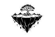 50 Floating Island Bonsai Vector Bun, an Illustration by Designs_River (Thumbnail 42 of 51)