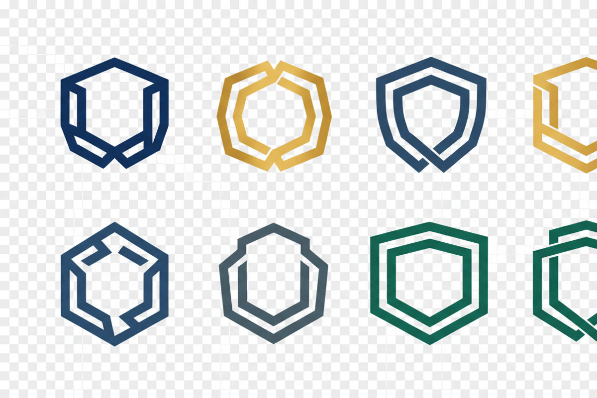 24 Minimal Geometric Logo Frames, an Emoji Icon by adenpinkstore (Photo 12 of 12)